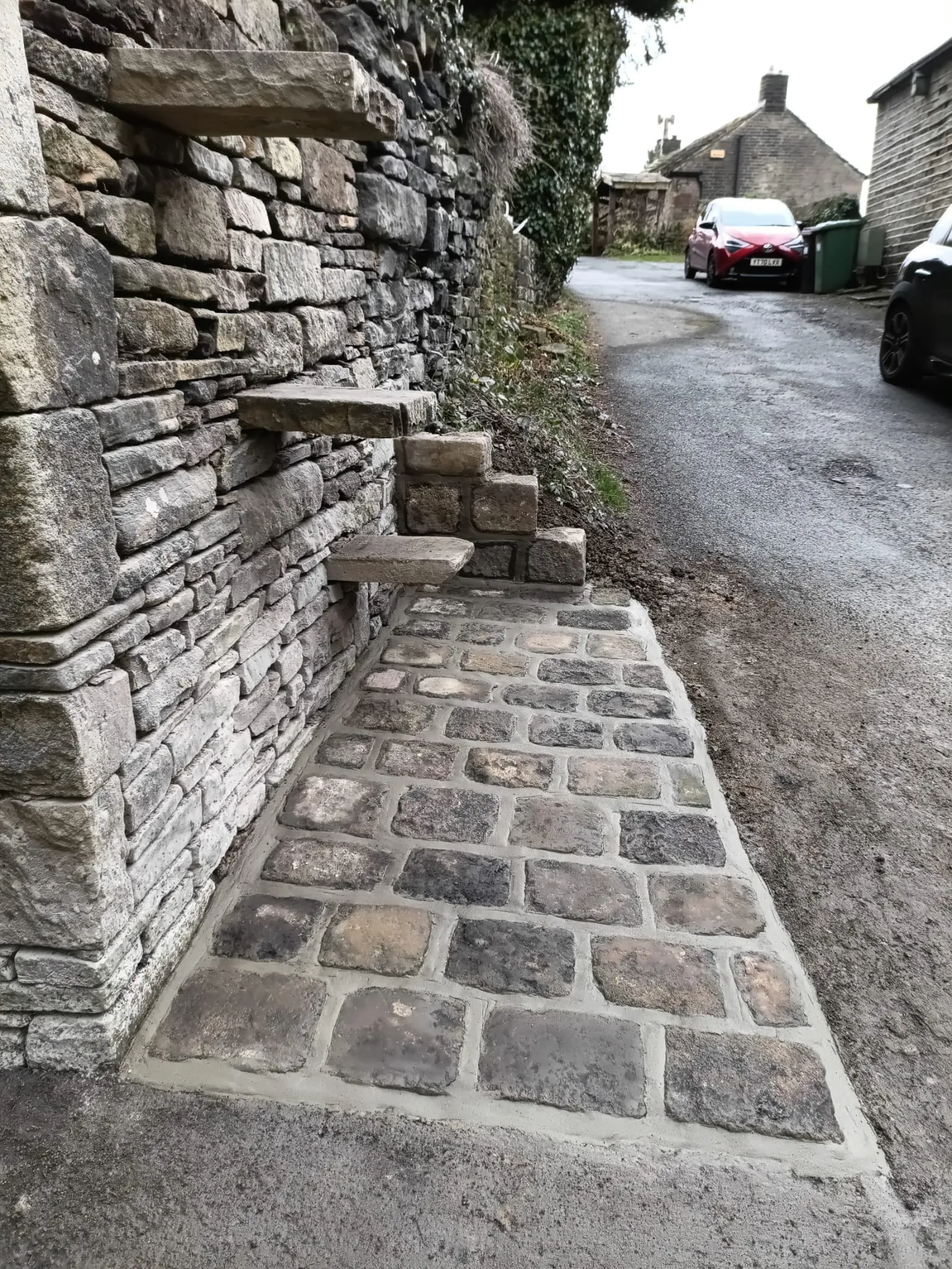 brick area wall